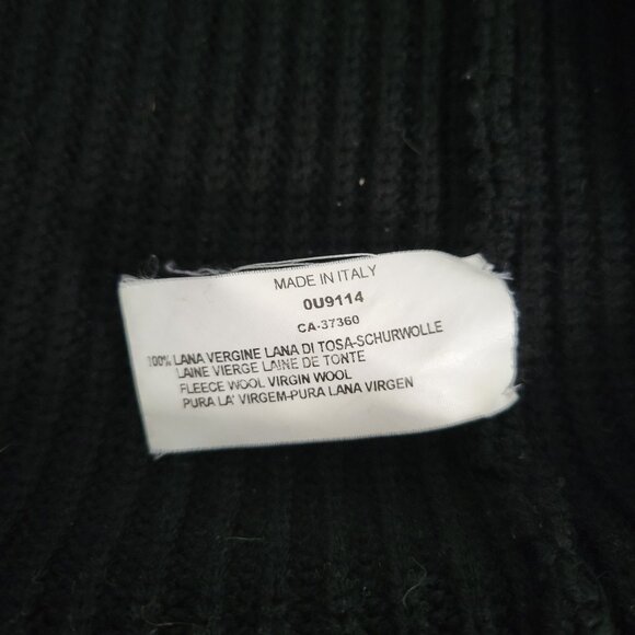 Armani Collezionni Men's Black Button-up/Zip up Wool Cardigan Size XL - Picture 5 of 9